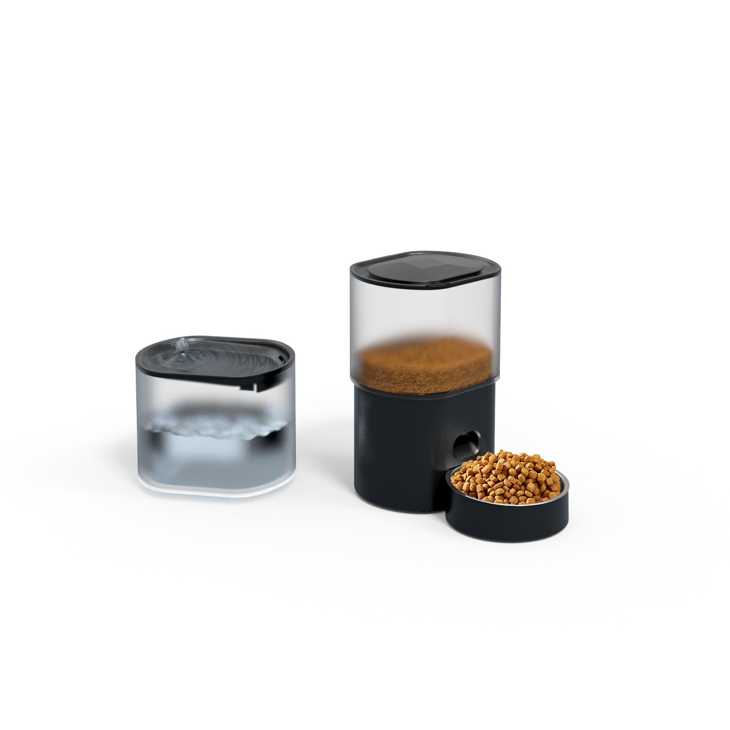 2-in-1 Pet Feeder: The Ideal Shared Diet Solution for Cats and Dogs