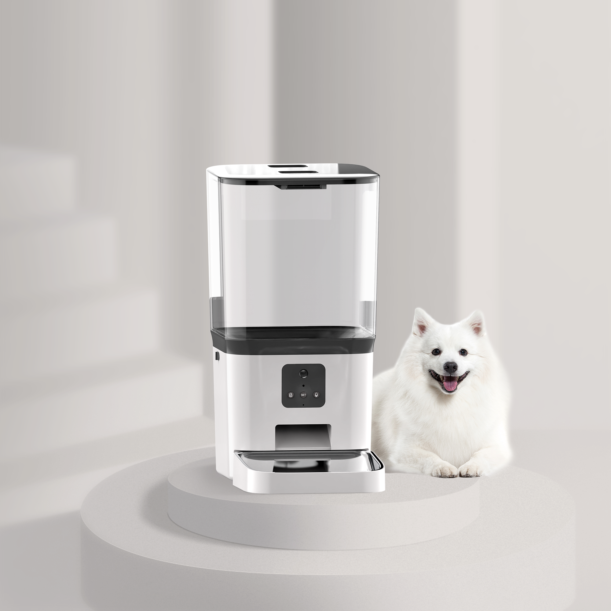 APP Remote Control 15L Pet Automatic Feeder Dog Cat Smart Pet Food Dispenser Wifi Pet Feeder Bowl