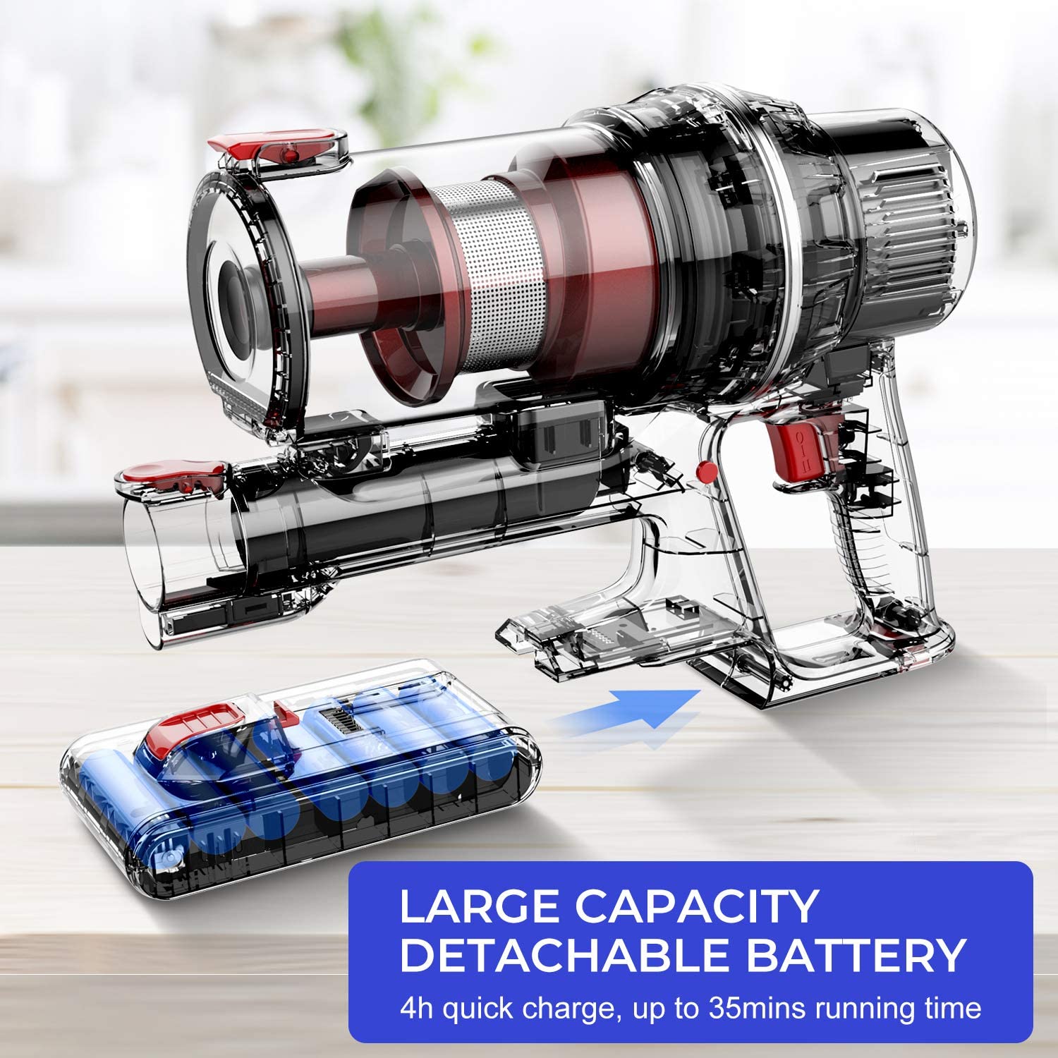 Lightweight Wireless Lithium Battery Vacuum Cleaner