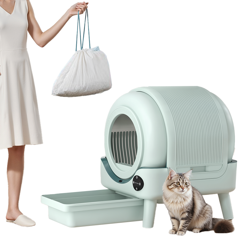 Automatic Self Cleaning Cat Litter Box: Extra Large Self-Cleaning for Multiple Cats - APP-Controlled with Smart Sensors Odor-Free Safety Protection 