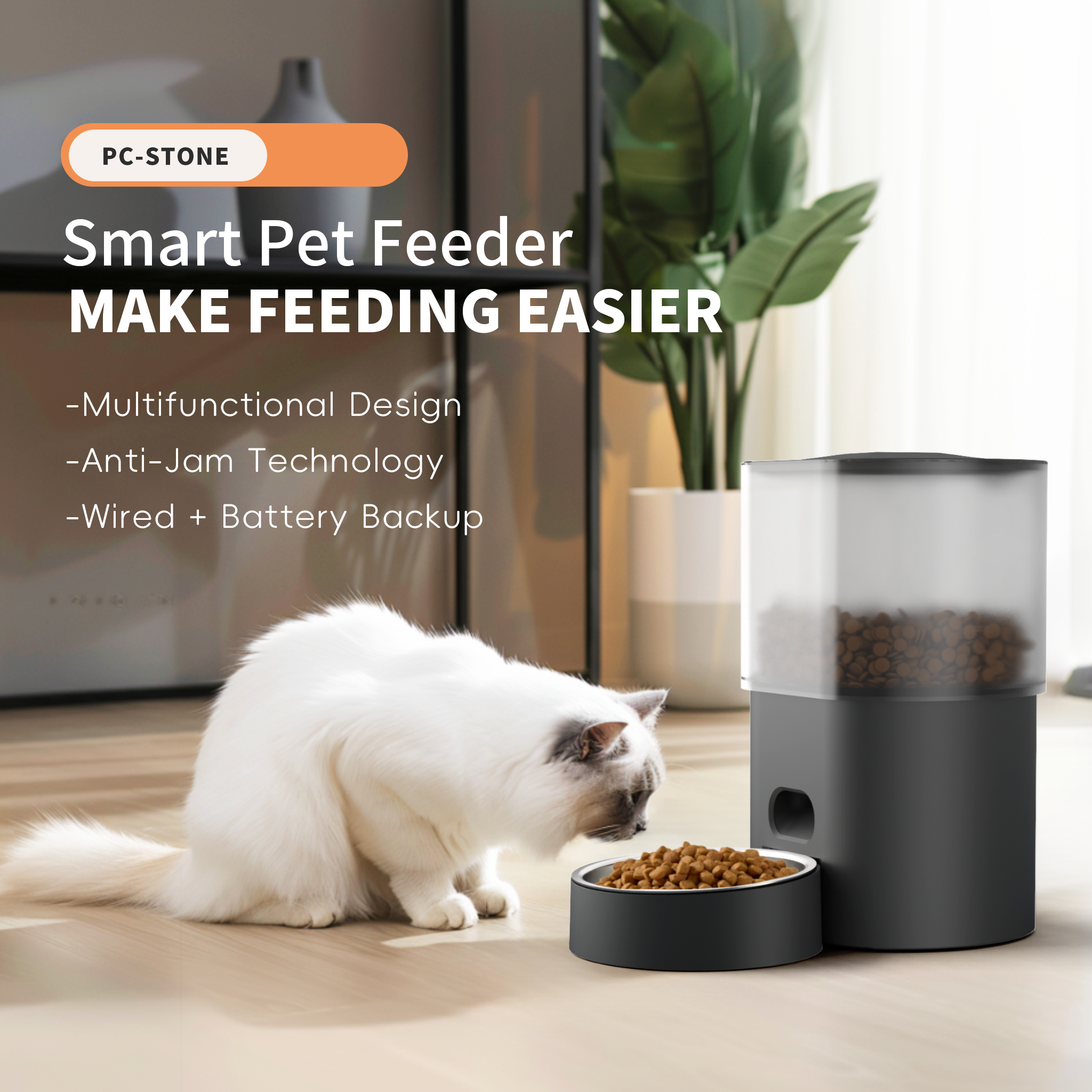 Wholesale Pet Automatic Pet Water Food Dispenser Remote Feeder Time Feeder 4.5L Wifi Smart Automatic Cat Dog Pet Feeder with Camera