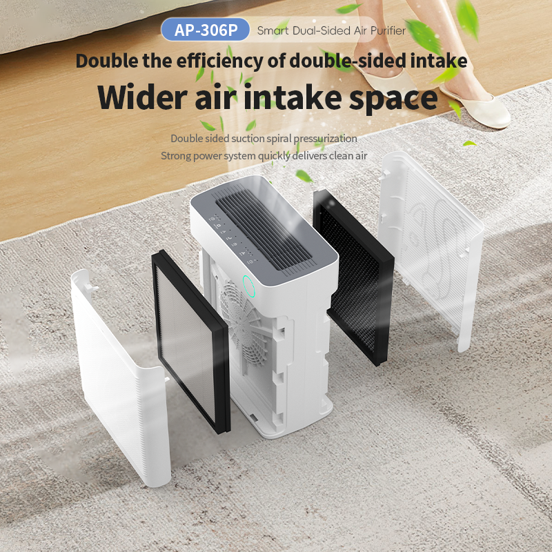 Tuya Wifi Smart Home UV sterilization Hepa Filter Pet Air Purifier
