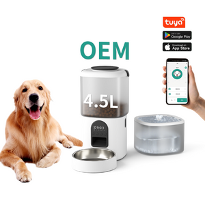 2 in 1 Wifi Camera Smart Automatic Cat Feeders Timed for Cats And Dogs Stainless Steel Pet Feeder Dry Food Dispenser