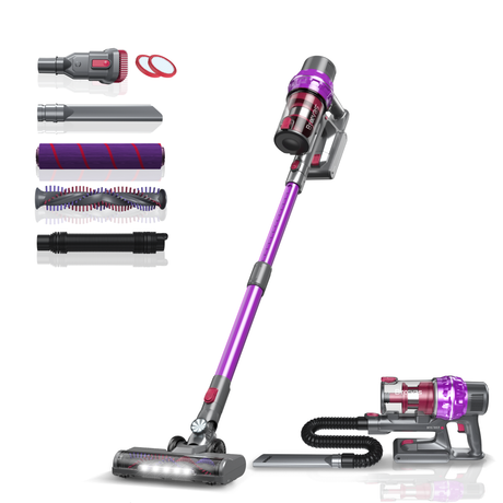 Telescopic tube led light power brush Vacuum Cleaner