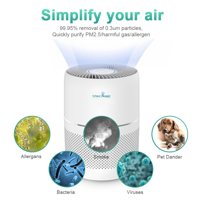 Dust Sensor Wifi Air Purifier