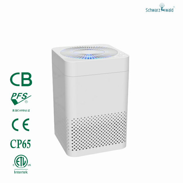 Office Using PM2.5 Air Purifier with Air Quality Indicator